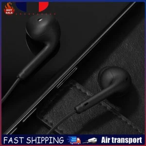 # Écouteurs filaires U19 avec micro antibruit, prise jack 3,5 mm (noir) - Zdjęcie 1 z 8