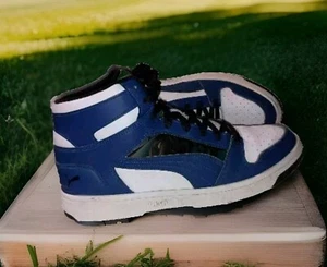 PUMA Rebound Lay-up (389786-01) Uomo BB Sneaker Elektro Blu e Bianco Taglia 12. - Foto 1 di 18