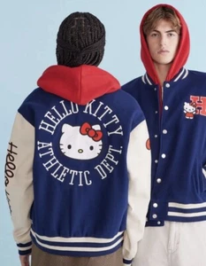 HELLO KITTY VARSITY SZ XXL BOMBER JACKET NAVY UNISEX - Picture 1 of 7