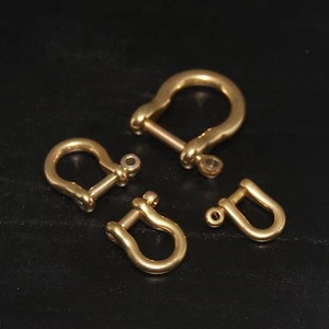 5.5-15mm Chain Hook Shackle Japan Solid Brass Key Joint Connect Leathercraft - Picture 1 of 15