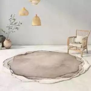 Round Living Room Decoration Carpet Bedroom Bedside Large Area Non-slip Soft Rug - Picture 1 of 39