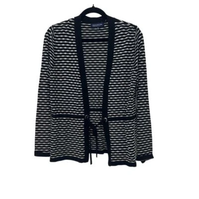 Cárdigan para mujer Jones New York a rayas frente abierto suéter PM NUEVO CON ETIQUETAS Foto 1 de 4