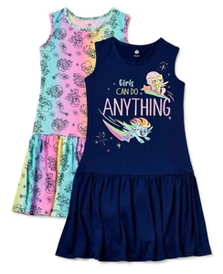 My Little Pony Girls Dress Size 4-8 Lot Horse Unicorn T Shirt Swimsuit Cover Up - Picture 1 of 4