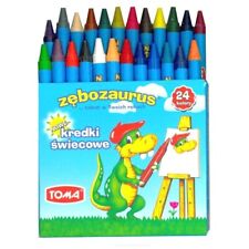 24pcs Wax Crayons Set Kids Children Party Colouring Art Bright Colours Non-Toxic