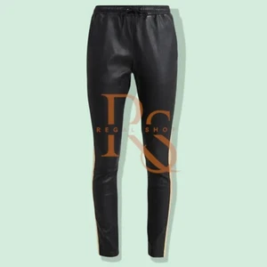 Women's Genuine Lambskin Leather Slim Fit Trouser Pants – Stylish, Sweet & Sleek - Picture 1 of 2