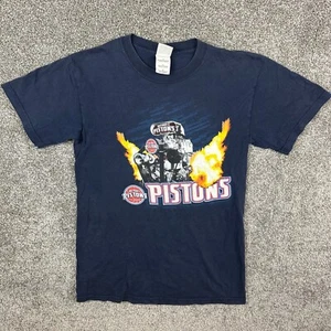 Vintage Detroit Pistons Shirt Adult Small Navy Blue Motor City NBA Basketball - Picture 1 of 5