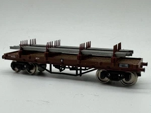 B4335 Lima Rail Loaded BEV Bolster Wagon OO Gauge Play Worn Used Condition - Picture 1 of 7