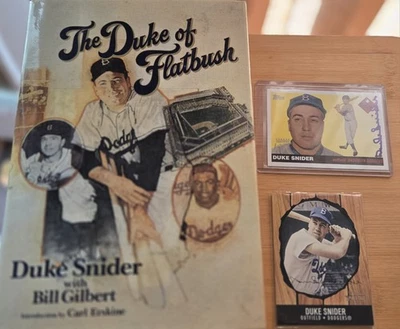 Duke Snider Certified Autograph Edition Card Topps 2005 PLIS extra Card And... - Image 1 of 3