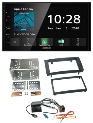 Kenwood Bluetooth MP3 DAB USB 2DIN Autoradio für VW Touareg T5 Caravelle Multiva - Bild 1 von 4