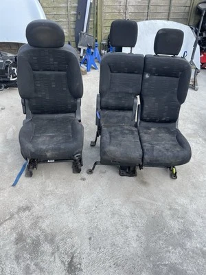 PEUGEOT PARTNER BERLINGO 2008-2018 DRIVER AND PASSENGER LEFT FRONT DOUBLE SEAT - Image 1 of 4