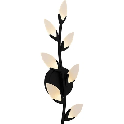 Matte Black LED Wall Sconce from the Flores Collection - Image 1 of 4