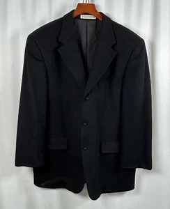 Chaqueta Blazer John W Nordstrom x Loro Piana 100% Cachemira Negra 3-Btn Talla 44 - Imagen 1 de 9