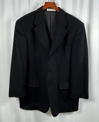 John W Nordstrom x Loro Piana 100% Cashmere Black 3-Btn Blazer Jacket Size 44 - Image 1 of 4