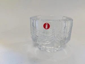 iittala KUUSI VOTIVE CANDLE HOLDER, Cast Crystal, Jorma Venno, Vintage - Picture 1 of 5
