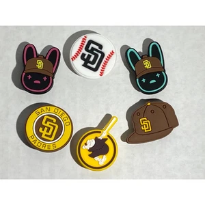 San Diego Padres Shoe Charms Lot six (6) - Picture 1 of 7