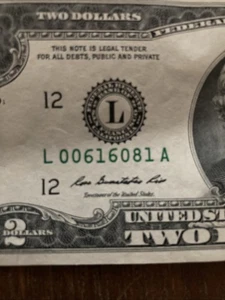 June 16, 1981 United States Two Dollar Birthday/Anniversary Bill -2009 SF CALIF - Picture 1 of 8