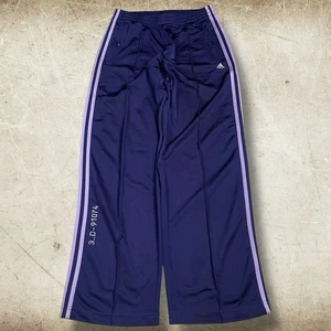 Vintage Adidas Beckenbauer 3D-91074 Track Pants Womens M Drawstring Baggy Purple - Picture 1 of 11