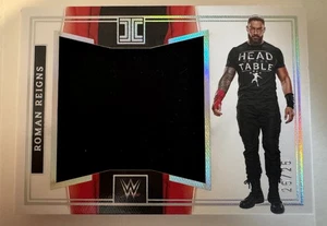 2023 WWE PANINI IMPECCABLE ROMAN REIGNS JUMBO WORN USED RELIC 25/25 - Picture 1 of 16