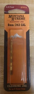 NIB NOS MONTANA X-TREME CLEANING JAG 6MM/.243 CAL NR 07415 8X32 GEWINDE - Bild 1 von 2