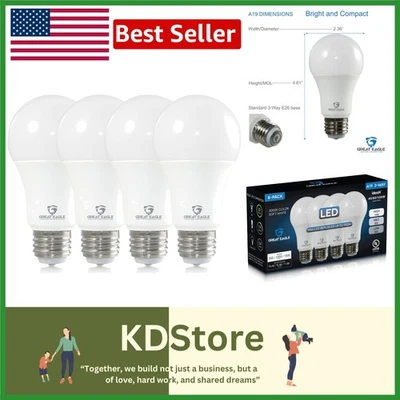 Brighten Your Space: 4-Pack 3-Way 100W Equivalent LED Bulbs - Image 1 of 4