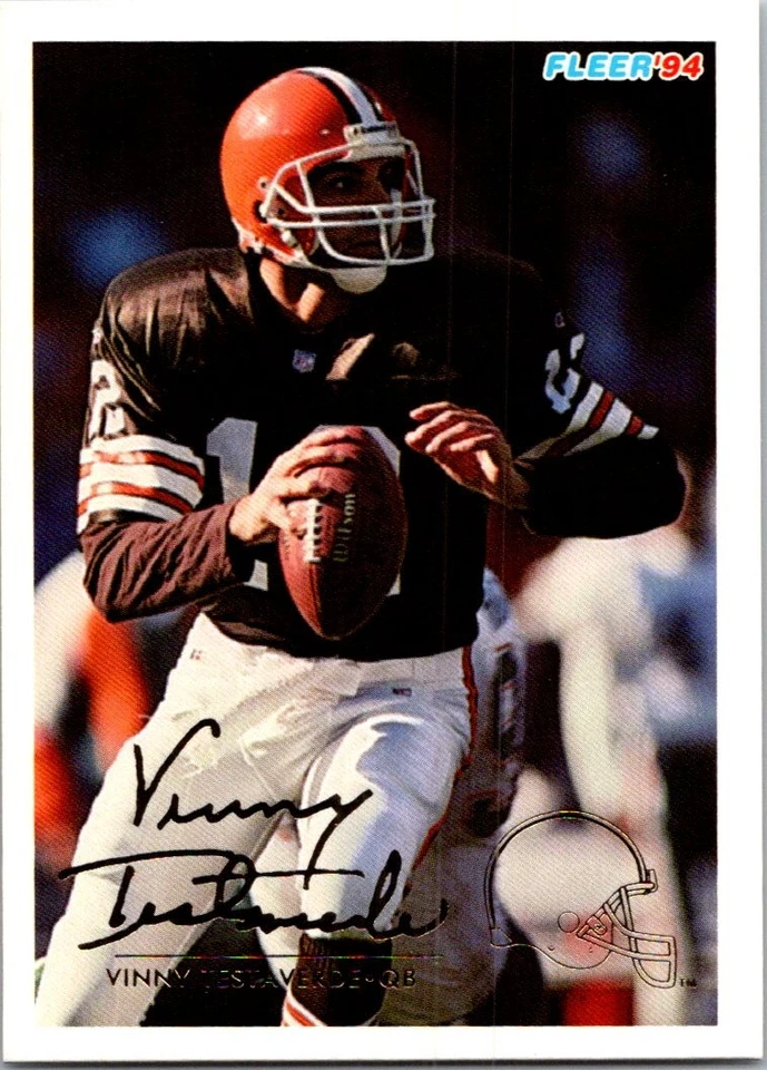 Vinny Testaverde 1994 Fleer #104 Cleveland Browns - Image 1 of 2