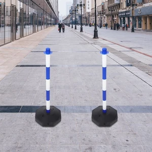 Conos de poste delineador de columna de choque con base seguridad advertencia plegable - Imagen 1 de 12