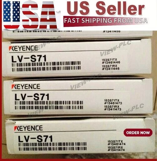 1PC New Keyence LV-S71 LVS71 Laser Sensor In Box US Free TAX  US Free TAX - Image 1 of 2