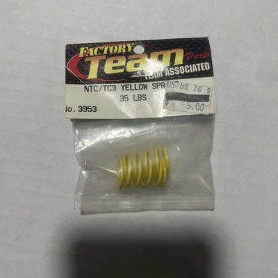 Team Associated #3953 NTC/TC3 Yellow Spring 35 LBS NIP - Image 1 of 2