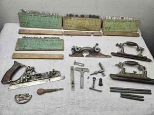 VINTAGE STANLEY NO 55 KOMBINATION HOLZHOBEL/SCHNEIDER WERKZEUGE SET SETS 1-2-3-4 - Bild 1 von 21