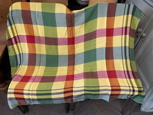 Vintage Baumwolltischdecke, bunt - Bild 1 von 9