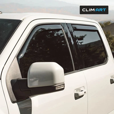 Protectores de lluvia viseras de ventilación para Ford F-150 2015-2020 SuperCrew Cab Foto 1 de 4