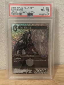 PSA 10 Sephiroth Opus 1 Wave 1 Final Fantasy TCG FFTCG 1-186L - Picture 1 of 1