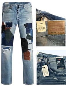 Levi's® Premium 501® '93 Straight Fit Patchwork Jeans Men’s Size 31x34 BIG E NWT - Picture 1 of 18