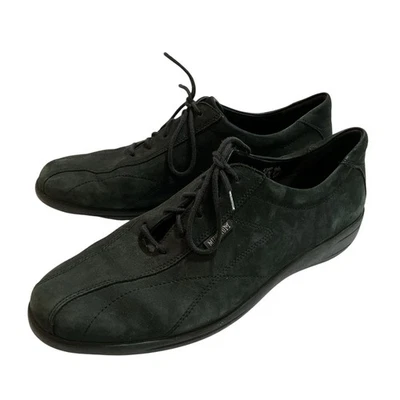 Zapatos Mephisto Cool-Air Cuir negros de gamuza con cordones para mujer talla 10 cómodos Foto 1 de 4
