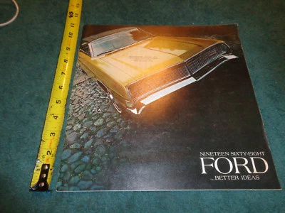 1968 FORD ПОЛНОРАЗМЕРНЫЙ КАТАЛОГ ПРОДАЖ АВТОМОБИЛЕЙ / ОРИГИНАЛЬНАЯ БРОШЮРА GALAXIE LTD НА ЗАКАЗ++ - Изображение 1 из 4