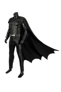 Michael Keaton Batman Cosplay Costume Outfit Mask Cloak for Mens Halloween Lot - Picture 1 of 21