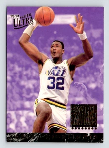 1993 Fleer Ultra Card, #2 Karl Malone Hall of Fame, Utah Jazz, Career Highlights - Picture 1 of 3