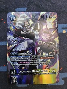 Lucemon: Chaos Mode BT18-082 SR Alternative Art Digimon Card Game - Picture 1 of 2
