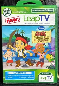 Leap Frog pädagogisches Leap TV Jake und die Nimmerland-Piraten Mathe-Spiel NEU - Bild 1 von 2