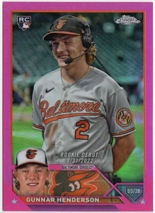 TL1114 2023 Topps cromo rosa refractor #USC208 Gunnar Henderson radiocontrol - Imagen 1 de 2