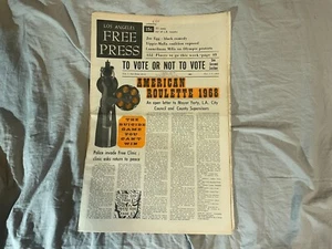 Los Angeles Free Press Nov 1968 Velvet Underground Concert MC5 Black Panthers - Picture 1 of 7