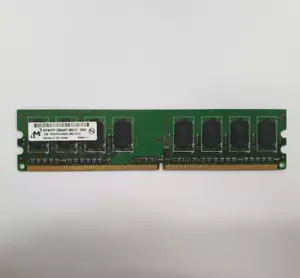 Micron 1GB DDR2 RAM PC2-6400 800MHz non-ECC Unbuffered DIMM MT8HTF12864AY-800J1 - Picture 1 of 2