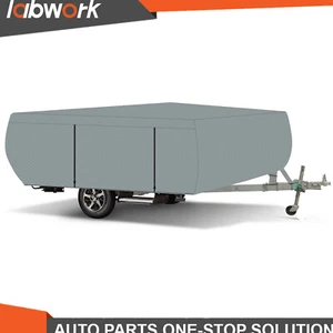 Labwork Waterproof Snow Pop Up Folding Camper RV Cover For 8-10 FT Trailers Gray - Picture 1 of 19