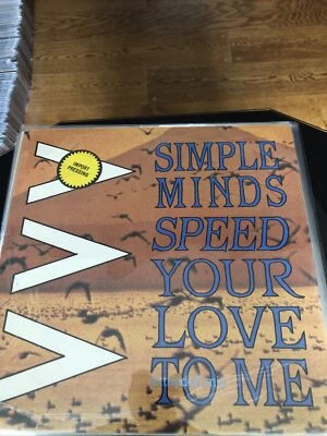 Mint- Simple Minds Speed Your Love to Me Virgin Records Shrink Wrap Stereo LP - Image 1 of 4