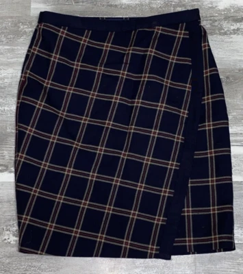 Falda Brooks Brothers 346 para mujer talla 4 a cuadros hasta la rodilla Foto 1 de 4