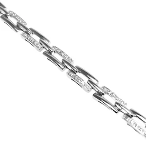 18K / 750 White Gold Diamond Bracelet / D70-0.70Carats / 12.07Grams / 6.3 In'' - Picture 1 of 6