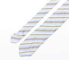 Profuomo Mens Multicoloured Striped Silk Pointed Tie One Size
