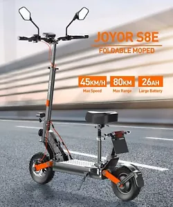 Joyor S8E 10" E-Scooter mit Straßenzulassung 800W Elektroroller Mit Sitz 26AH - Bild 1 von 17
