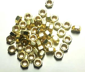 50 Stück Sechskantmutter DIN 934 Messing M2, 2,5, 2,6, 3, 4, 5, 6 - Bild 1 von 1