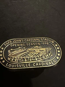 Louisville Cardinals Papa John’s Cardinal Stadium Opening Season 1998 Pin RARE - Picture 1 of 3